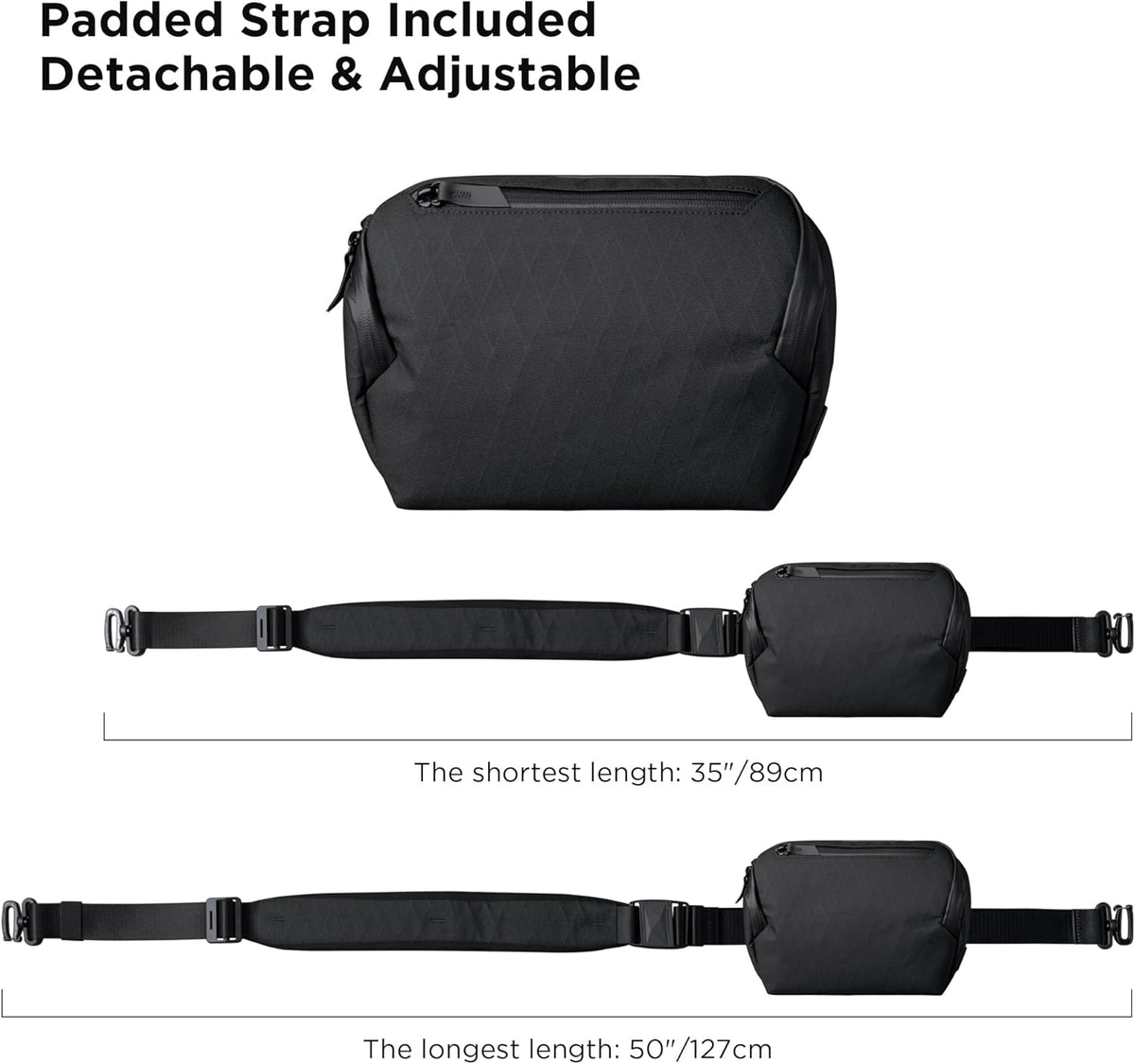 ALPAKA Vertex Pouch - Mens Sling Bag, Fits iPad Mini, Electronics & Accessories, Removable Strap, Weatherproof Fabric