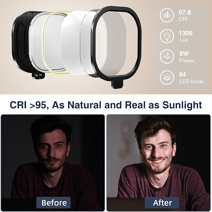 LitONES 2Pcs Desktop Video Conference Lighting