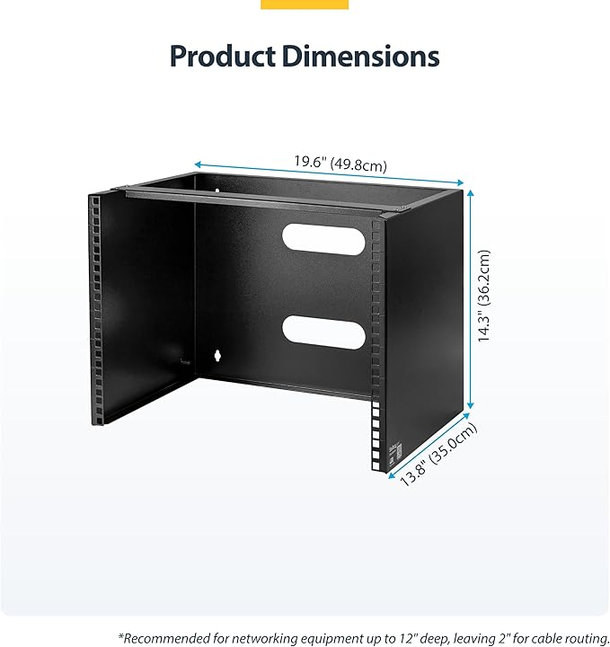 StarTech.com 8U Wall Mount Patch Panel Bracket