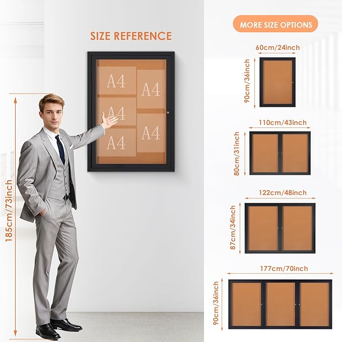 Enclosed Bulletin Board Outdoor Noticeboard