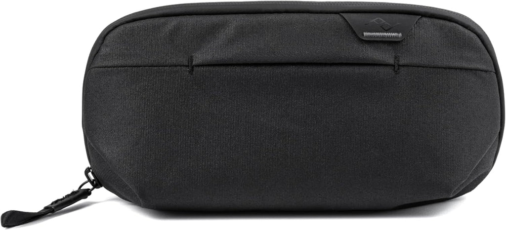 Peak Design Small Wash Pouch, Black, Weatherproof Travel Toiletry Bag, Upright or Hanging Toiletry Kit with Pockets, Magnetic Toothbrush Pocket, Wide UltraZip Opening, Toiletry Bag for Men and Women