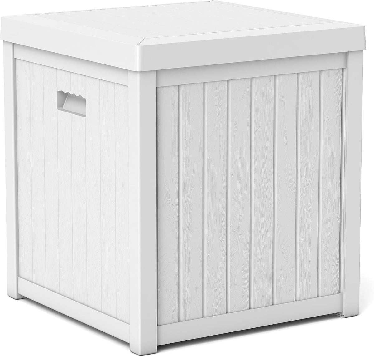 ZYJOYY 51 Gallon Resin Deck Box, Outdoor Storage Box Waterproof for Patio, Garden, Pool, and Deck, Storage Solution for Cushions, Tools, Delivery Packages, White