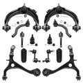 Detroit Axle - Front 14pc Suspension Kit for 2003-2007 Honda Accord 2004 2005 2006, 2 Lower Control Arms 2 Upper Control Arms w/