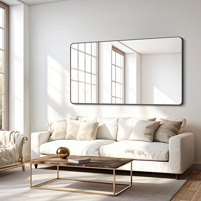 FORBATH Bathroom Mirror 30" x 55", Large Rectangular Wall Mirror