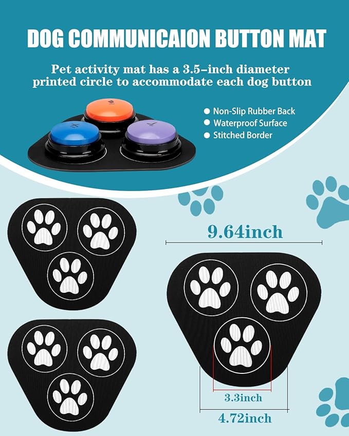 Dog Buttons for Communication, 30s Voice Recording Speaking Button Pet Speech