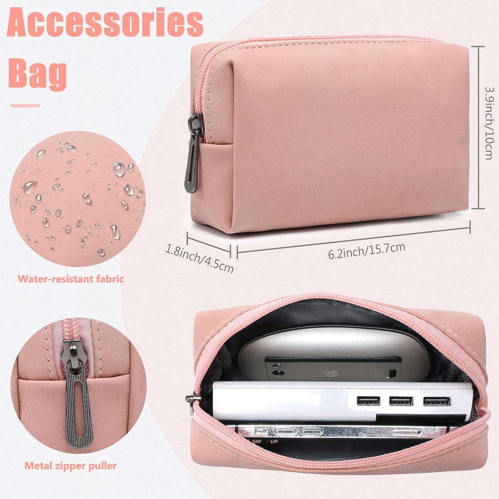 HYZUO 15-16 Inch Laptop Sleeve Case with Stand Feature for MacBook Pro 16 M4/M3/M2/M1 Pro/Max 2025-2019, XPS 15, MacBook Pro 15 2015-2012, Samsung Galaxy Book Flex/Pro 15, Pink