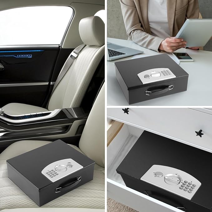 Dalmbox Portable Metal Safe Box