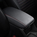 AOMSAZTO Console Covers for 2011 2012 2013 2014 Sonata Armrest Covers for Sonata Black with Red Stiches