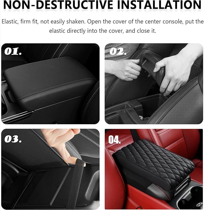 Auto Armrest Cushion Pads for Alpine A110(2022-) Accessories Car Centre Console Armrest Pad Durable Material and Easy to Clean-is Waterproof and Anti-Scratch