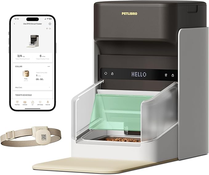 PETLIBRO RFID Automatic Cat Feeder, Collar Tag-Activated Personalized Meals