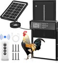 Sakerplus Automatic Chicken Coop Door Solar Powered, Automatic Chicken Door