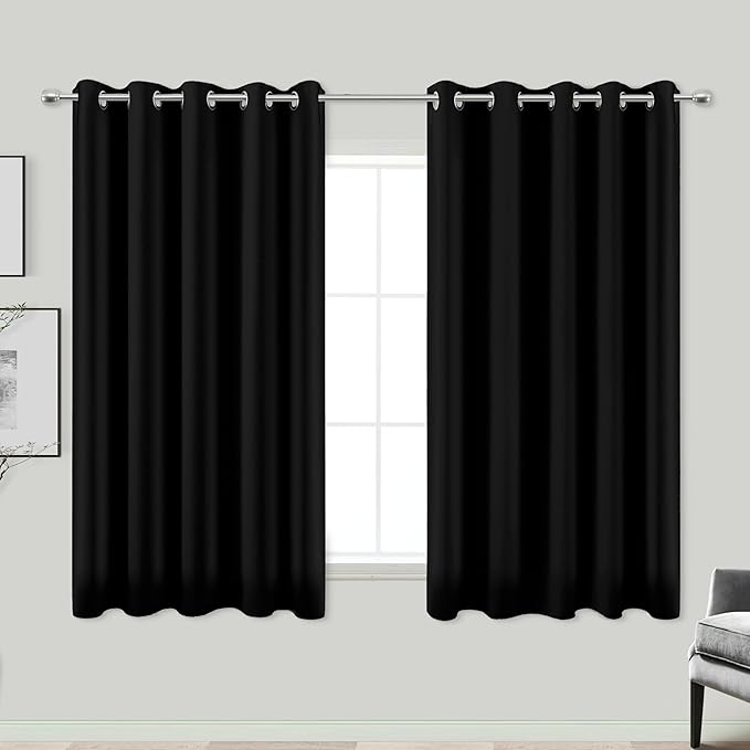 KOUFALL Short Blackout Curtains