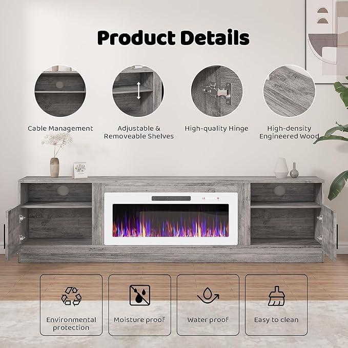 Lemberi Fireplace tv Stand