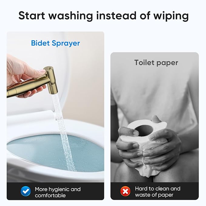 Arofa Gold Handheld Bidet Sprayer