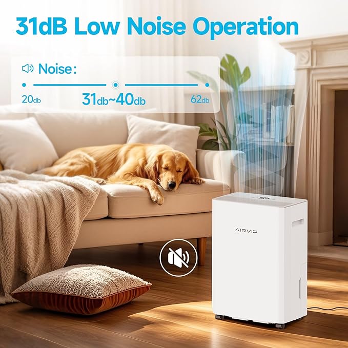 AIRVIP 34 Pints Dehumidifiers for Home