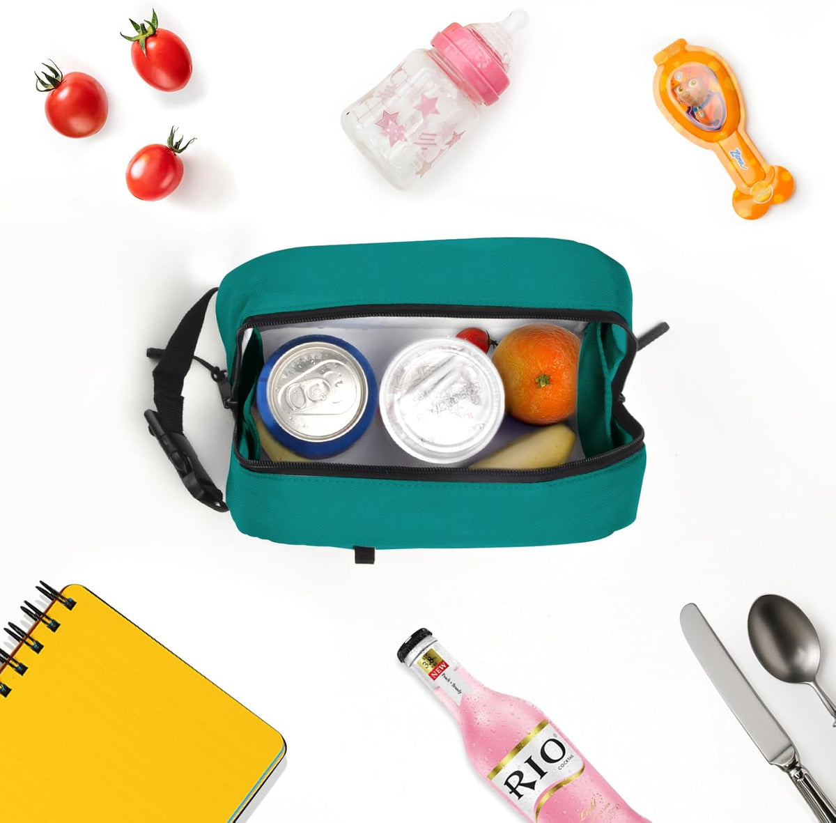 Cerbonny Freezable Lunch Bag for Work School Travel,Leak-proof Small Lunch Bag
