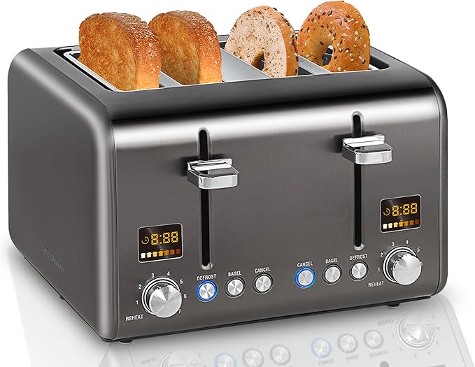 SEEDEEM 4 Slice Stainless Toaster