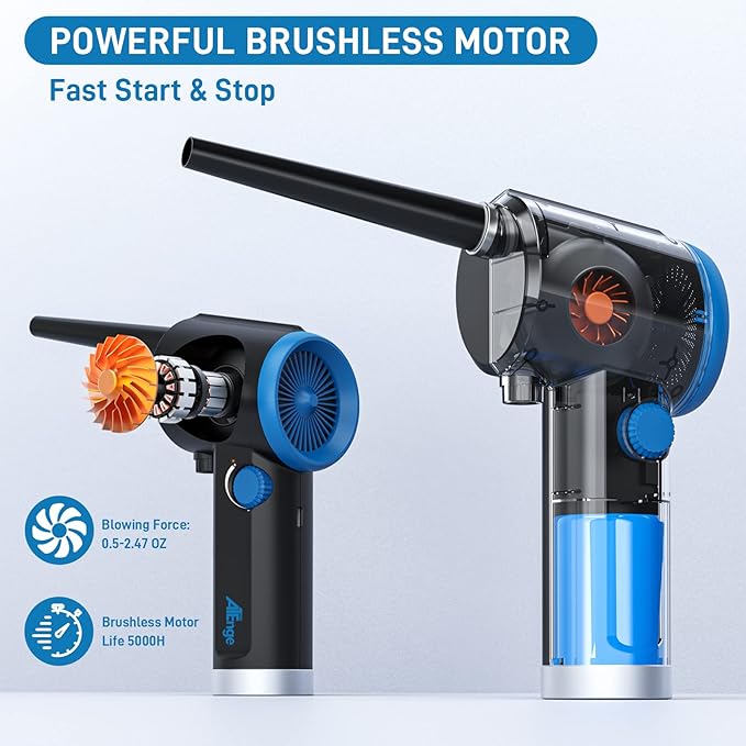 ATEngeus Compressed Air Duster, Electric Air Duster, Cordless Air Duster