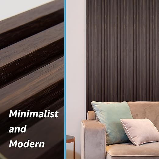 Art3d Slat Wall Panel for Modern Decor, WPC Acoustic Diffuser Panel