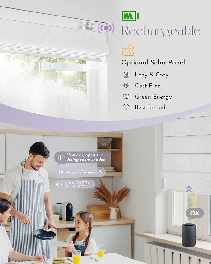 Graywind Smart Roman Shades Compatible