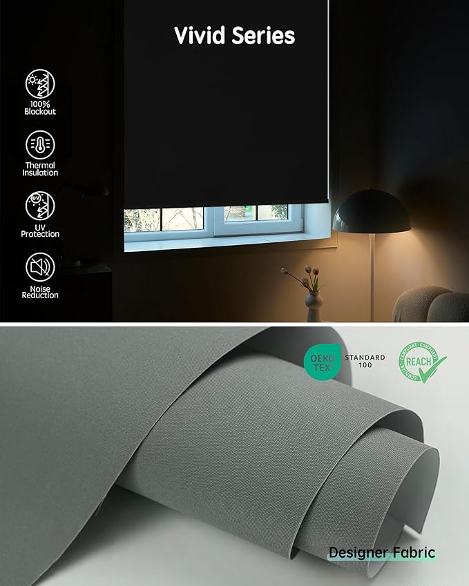 Yoolax Motorized Blinds with Remote, Smart Blinds