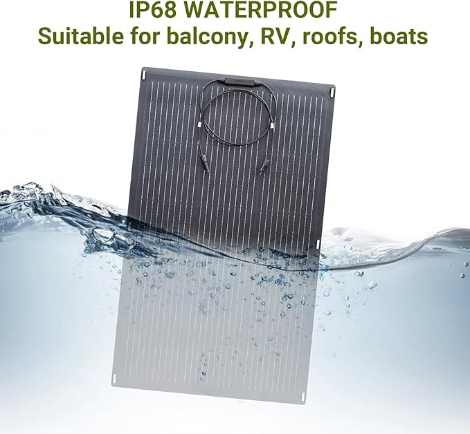 ALLPOWERS SF200 200W Flexible Solar Panel, Ultra-Thin 3mm Bendable