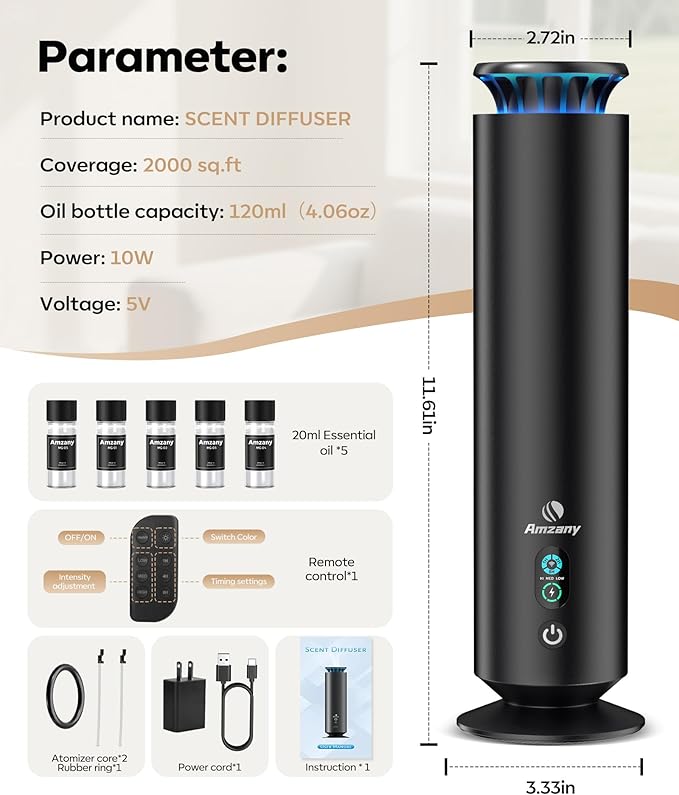 Waterless Scent Diffuser Kit, Scent Diffuser