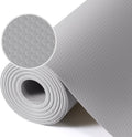 Shelf Liners for Kitchen Cabinets Non Adhesive Drawer Liner for Bathroom Waterproof Refrigerator Liners for Shelves Fridge Plastic Mats Cabinet Cupboard Liner Light Gray 11.8 x 59 Inches