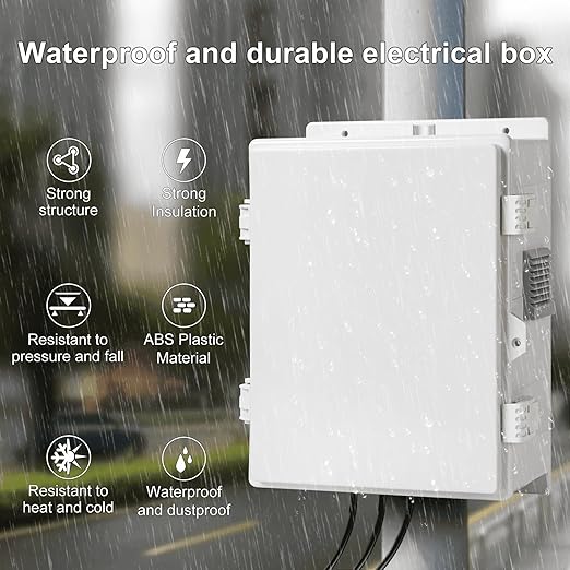 Namunanee Outdoor Electrical Junction Box, ABS Water Resistant Enclosure
