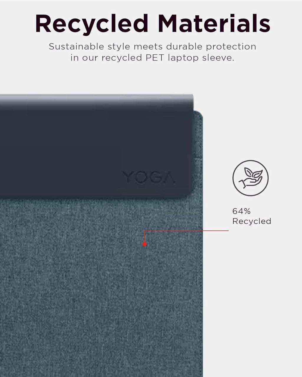 Lenovo Slim Laptop Sleeve 14 Inch Notebook/Tablet - Compatible with MacBook Air/Pro - Eco-Friendly Lightweight Case with Accessory Pocket & Magnetic Closure - Teal