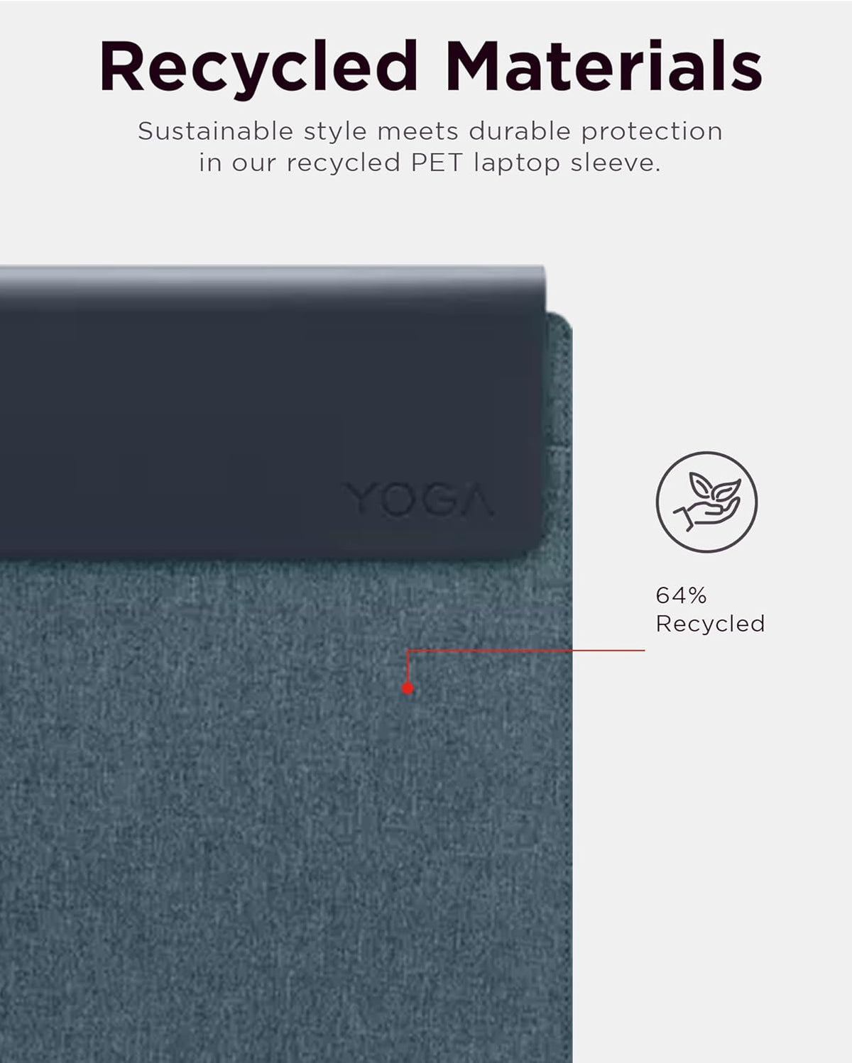 Lenovo Slim Laptop Sleeve 14 Inch Notebook/Tablet - Compatible with MacBook Air/Pro - Eco-Friendly Lightweight Case with Accessory Pocket & Magnetic Closure - Teal
