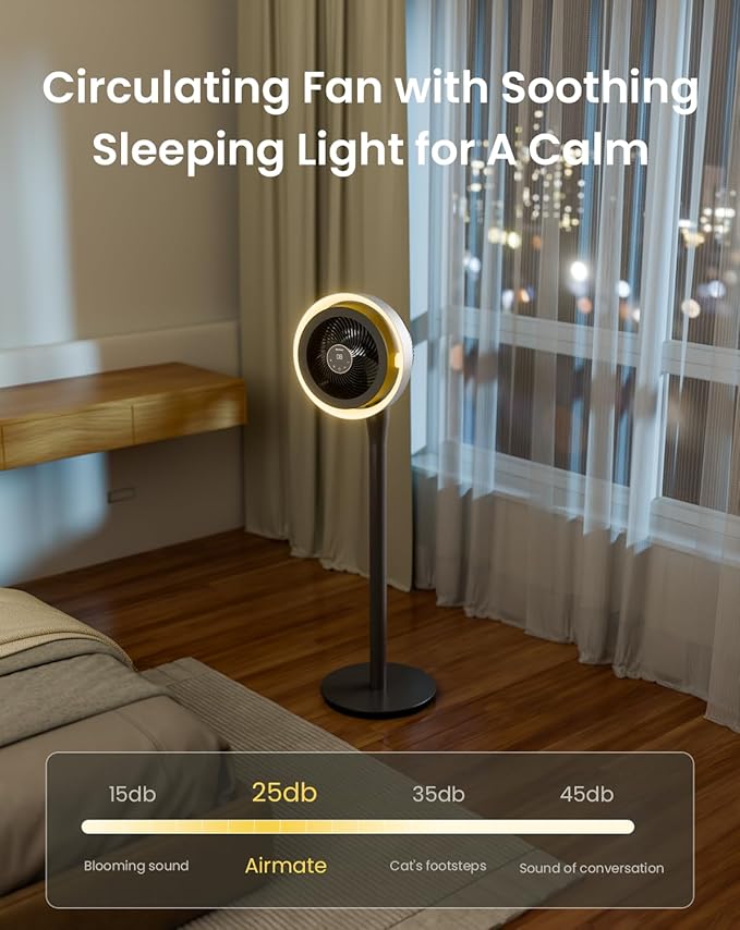 AIRMATE Standing Fan for Bedroom, Oscillating Fan