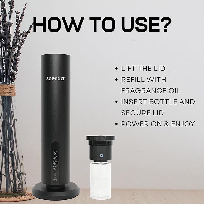 Scentia Max Wireless Diffuser for Home – Rechargeable Battery-Operated