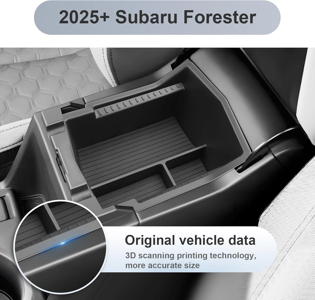 SKTU for 2025 2026 Subaru Forester Accessories Center Console Organizer for 2025 2026 Subaru Forester (Base/Premium/Sport/Limited/Touring) Console Tray 2025 2026 Forester Middle Console Organizer