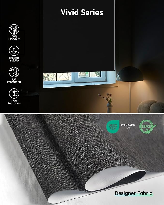 Yoolax Motorized Blinds with Remote, Smart Blinds