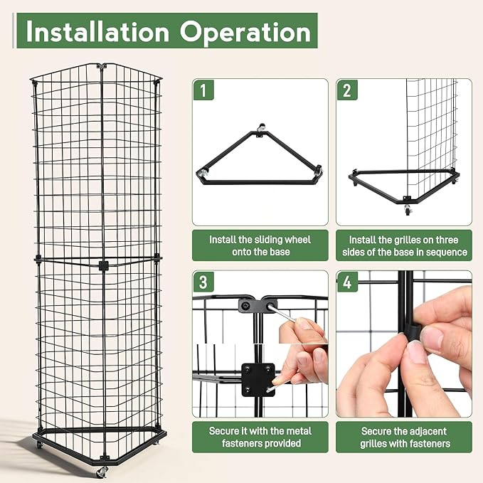 Brobear Triangular Gridwall Panel Display Stand
