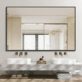 Black Bathroom Mirror for Wall, 30x40 Inch Rectangle Mirrors