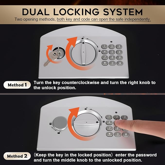 Dalmbox Portable Metal Safe Box