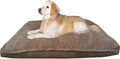 Dogbed4less Jumbo Orthopedic Extreme Comfort Memory Foam Dog Beds for Extra Large Dog, Waterproof Internal Case and Machine Washable External Cover, 55X47 Pet Pillow, Brown