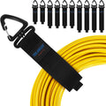 Heavy Duty Storage Straps(10-Pack), Trilancer Hook-and-Loop Cord Organizer and Hanger with Triangular Buckle to Hang on Walls for Cables, Wires, Rope, Hoses, Organization for Home, Garage or Workshop