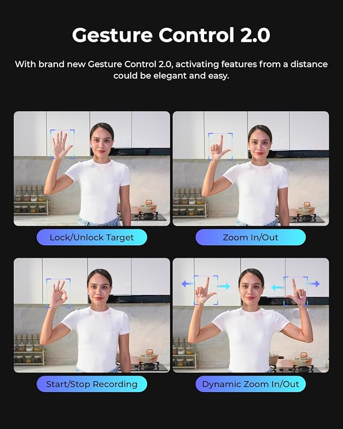 OBSBOT Tail Air NDI Streaming Camera 4K, AI Tracking PTZ Camera
