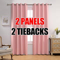 MIUCO Room Darkening Soild Grommet Blackout Curtains