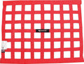 Allstar Performance ALL10287 Red 18" High x 24" Wide Rectangular Border Style Mount Spec Ribbon Window Net