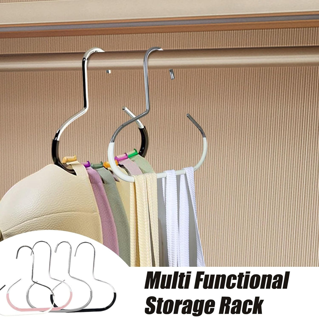 Maximize Closet Space with Versatile Storage, Hat Hangers for Closet, Hat Organizer, Multi-Functional Organizer Space Saving for Hats, Ties, Scarves, Delicate Fabrics (3pcs*White)