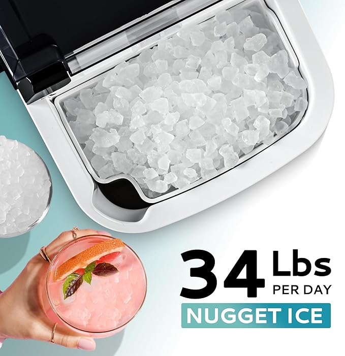 EUHOMY Nugget Ice Maker Countertop
