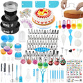 Cake Decorating Kit Cake Decorating Supplies, 515 PCS Baking Supplies Set with 3 Springform Pan Sets, 66 Icing Piping Nozzles, Cake Rotating Turntable, Piping Bags, Birthday Gifts for Mom Wife