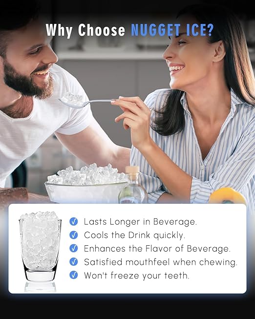 Maksone Countertop Nugget Ice Maker