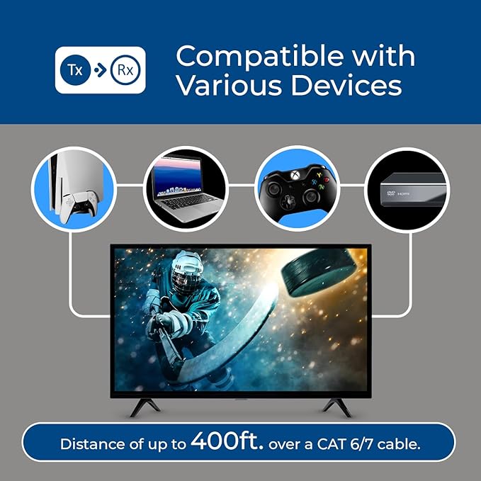 OREI 4K HDMI Extender Over IP CAT6
