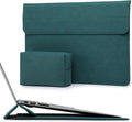 HYZUO 15-16 Inch Laptop Sleeve Case with Stand Feature for MacBook Pro 16 M4/M3/M2/M1 Pro/Max 2025-2019, XPS 15, MacBook Pro 15 2015-2012, Samsung Galaxy Book Flex/Pro 15, Dark Green