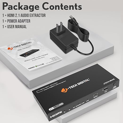 J-Tech Digital 8K HDMI Audio Extractor